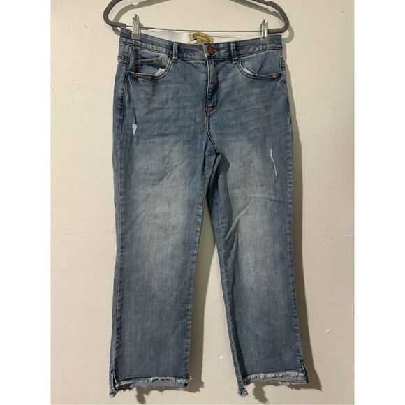 Democracy Ab Technology kick flare raw fray hem 10 - Picture 1 of 5